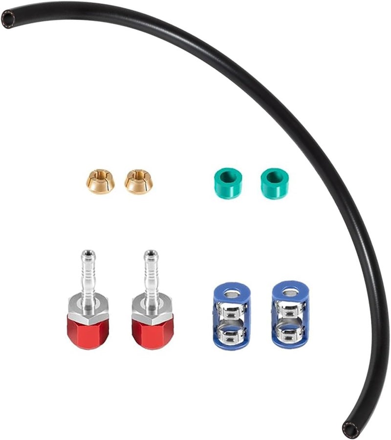 mooncar 800-671 A/C Line Splice Kit With No.6 Hose For 3/8'' Hose to Hard Lines Repair,A/C Air Conditioning Repair Splice Connector Kit - Image 1